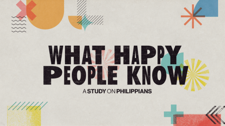 Happy People Know to Live is Christ